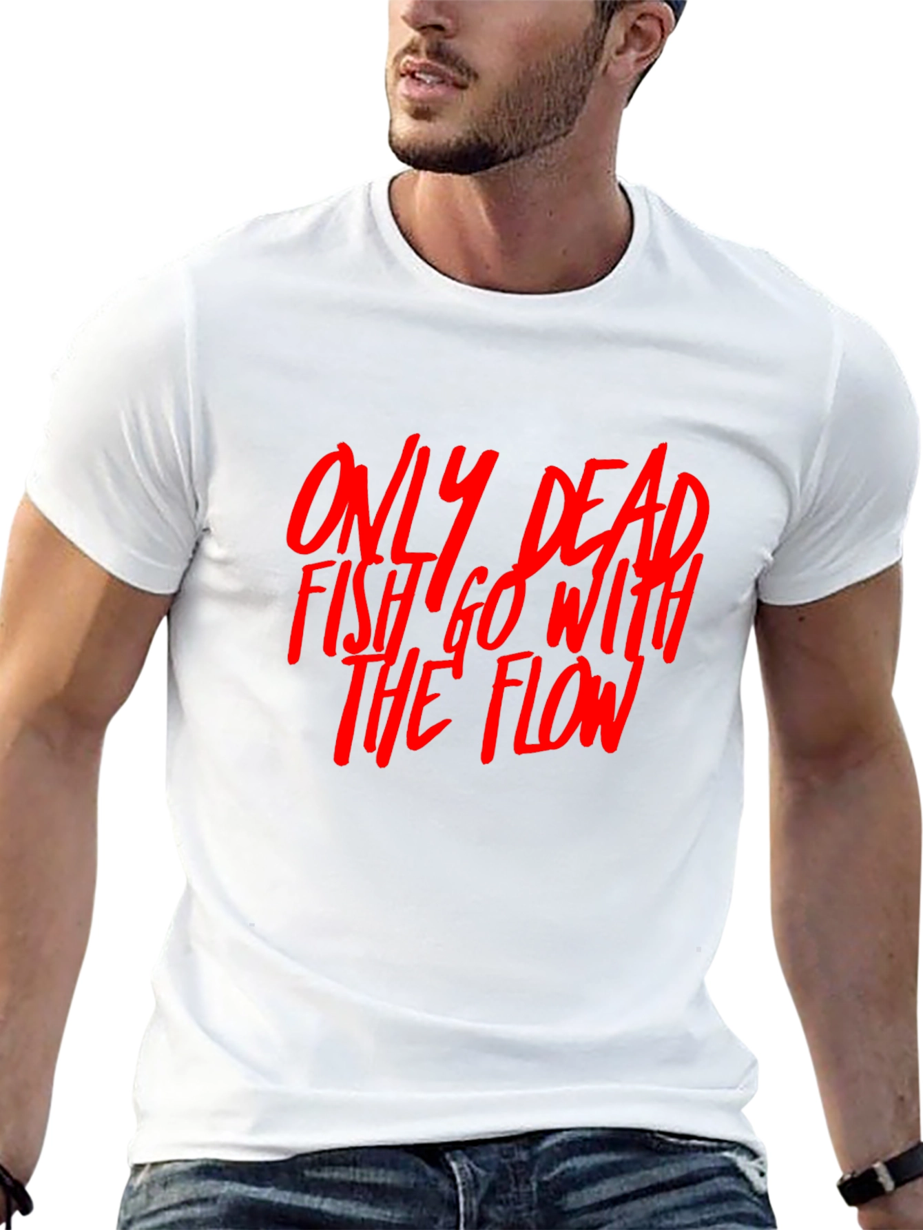 Dead Fish Flow Graphic Tee - Black