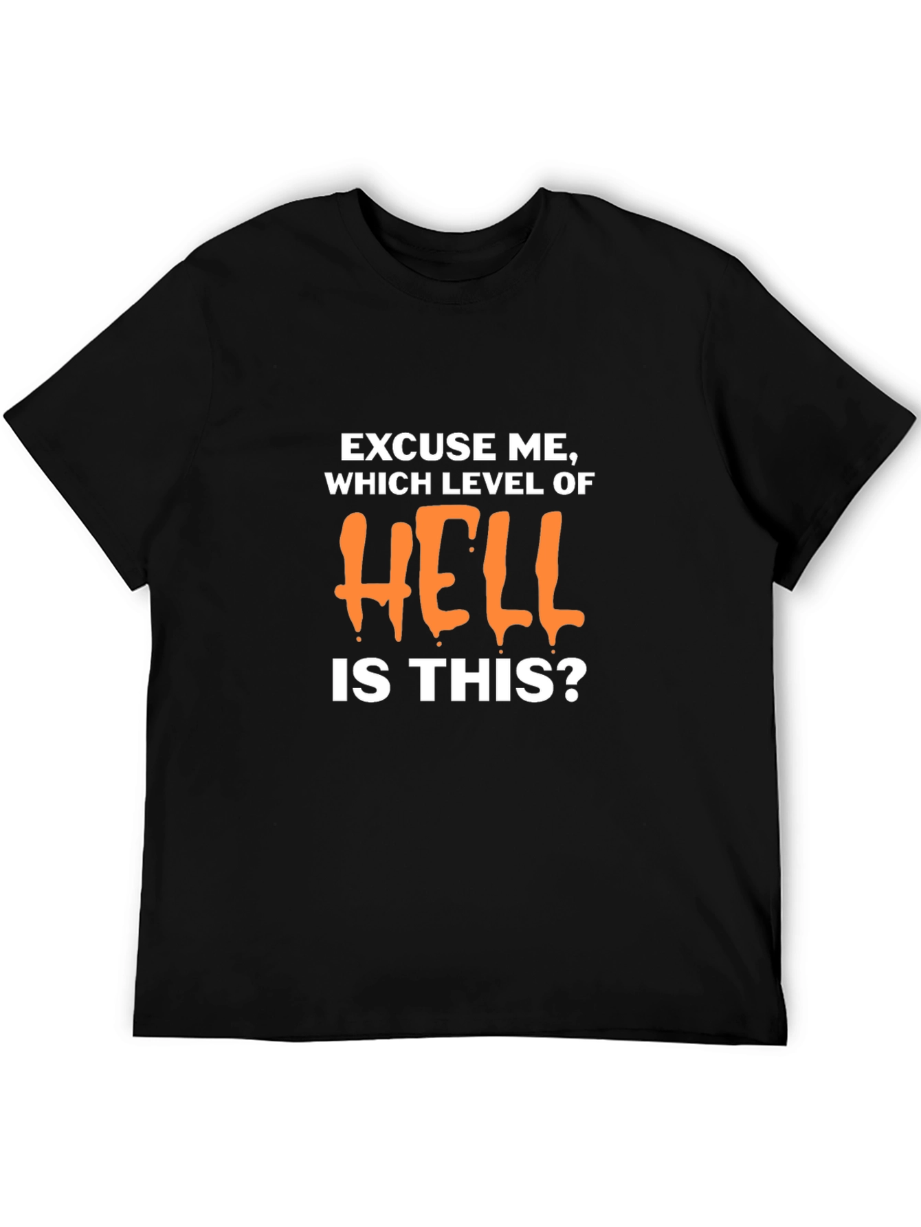 Humorous Which Level of Hell Graphic T-Shirt