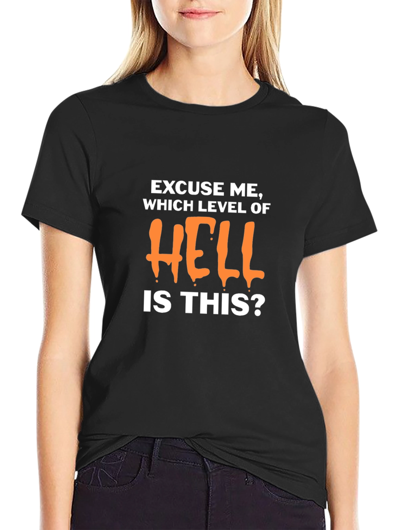 Humorous Which Level of Hell Graphic T-Shirt