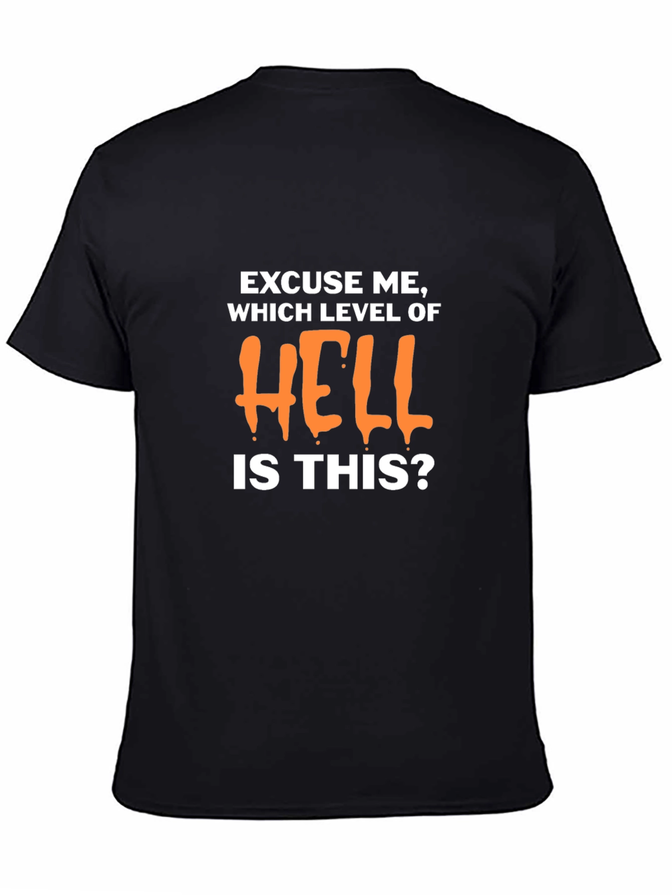 Humorous Which Level of Hell Graphic T-Shirt