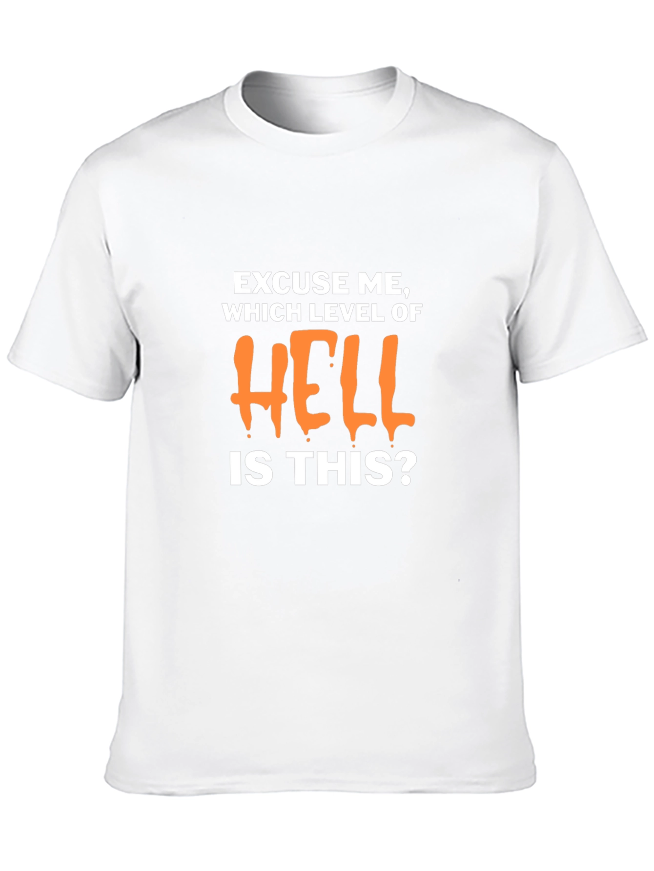 Humorous Which Level of Hell Graphic T-Shirt