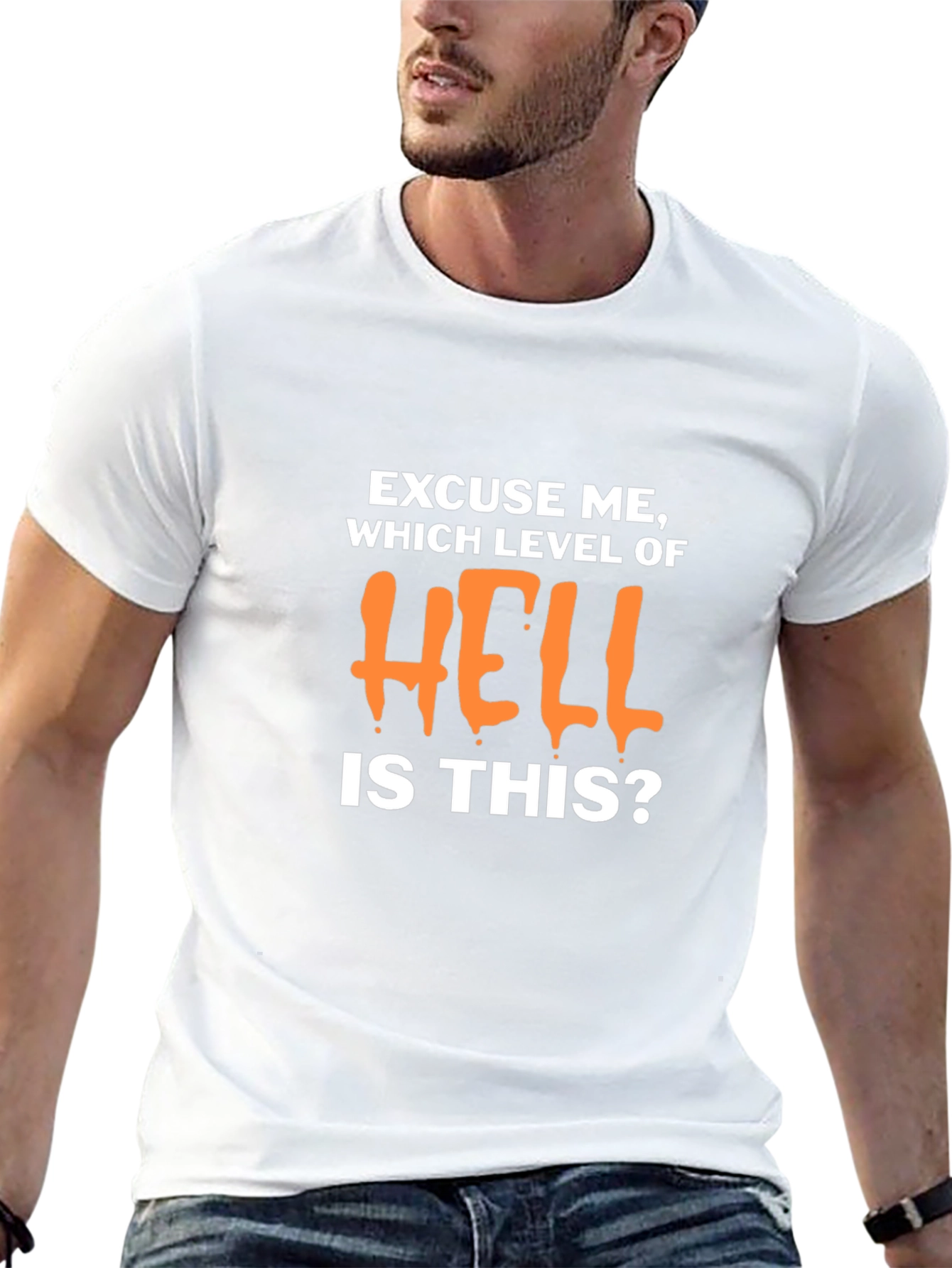 Humorous Which Level of Hell Graphic T-Shirt