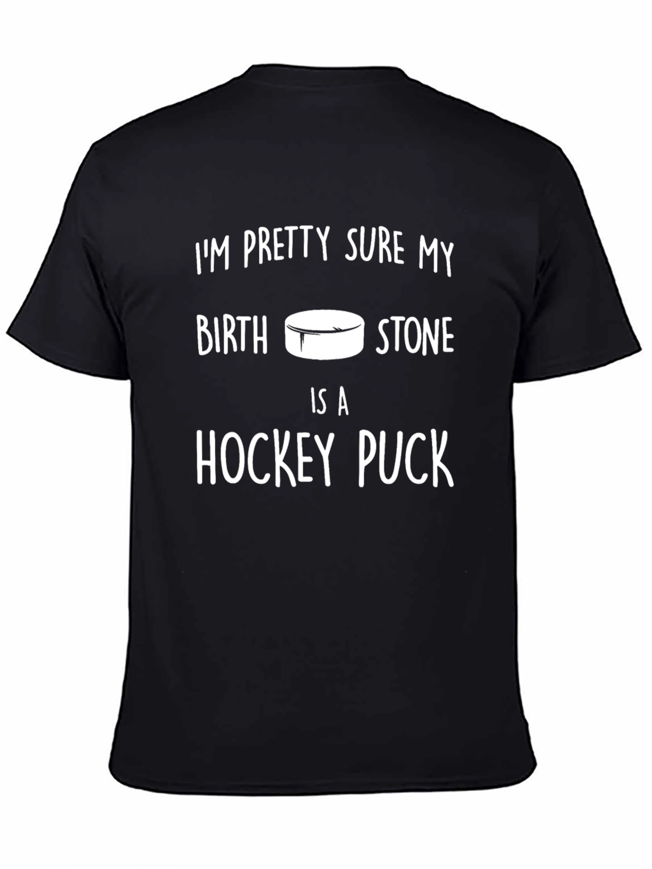 Hockey Puck Birthstone Novelty T-Shirt