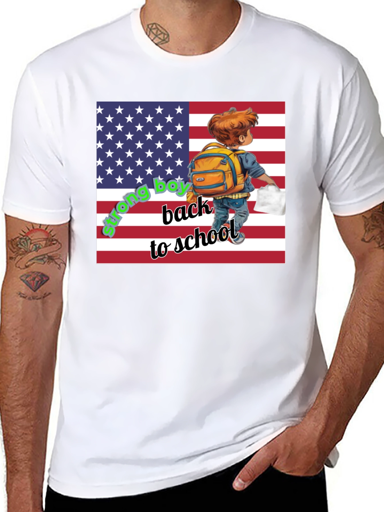 Back to School USA Flag T-Shirt
