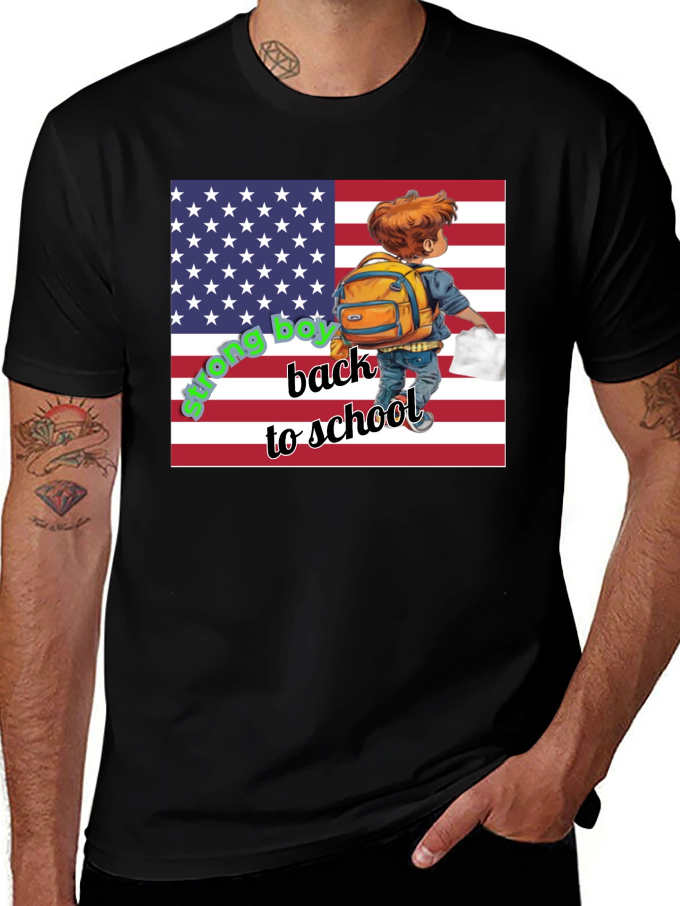 Back to School USA Flag T-Shirt