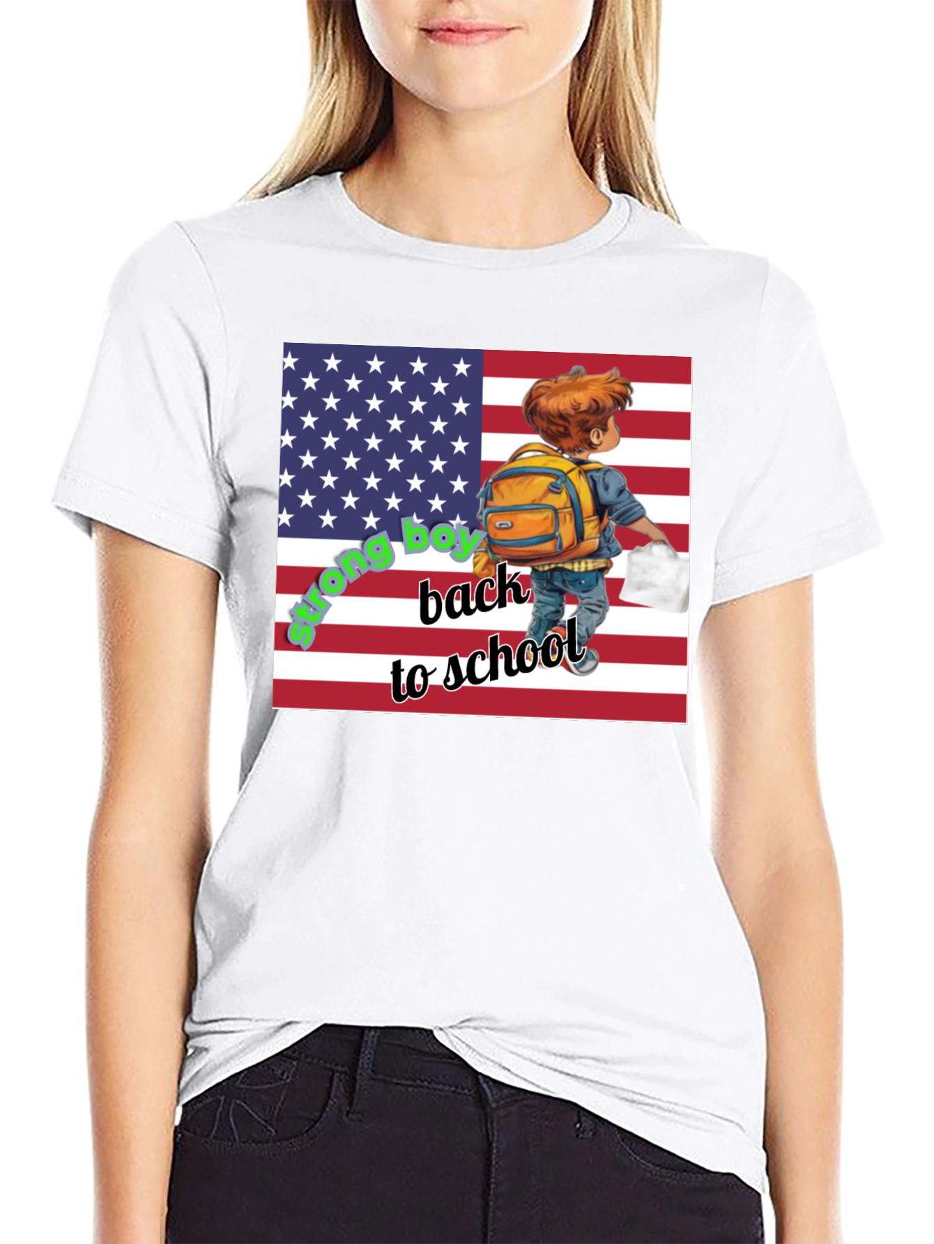Back to School USA Flag T-Shirt