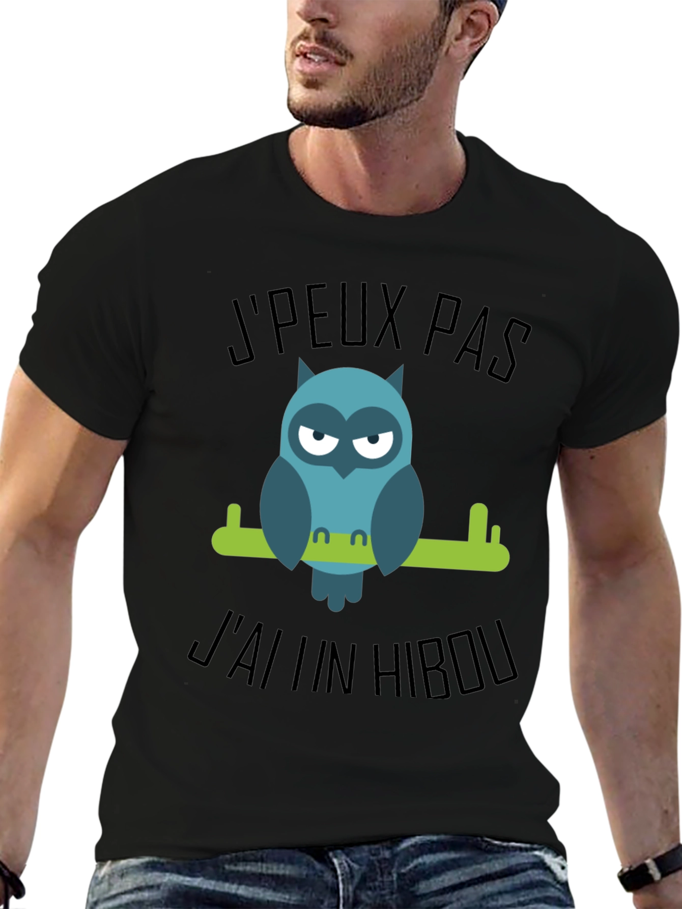 Owl Graphic T-Shirt - Jpeux pas jai un hibou