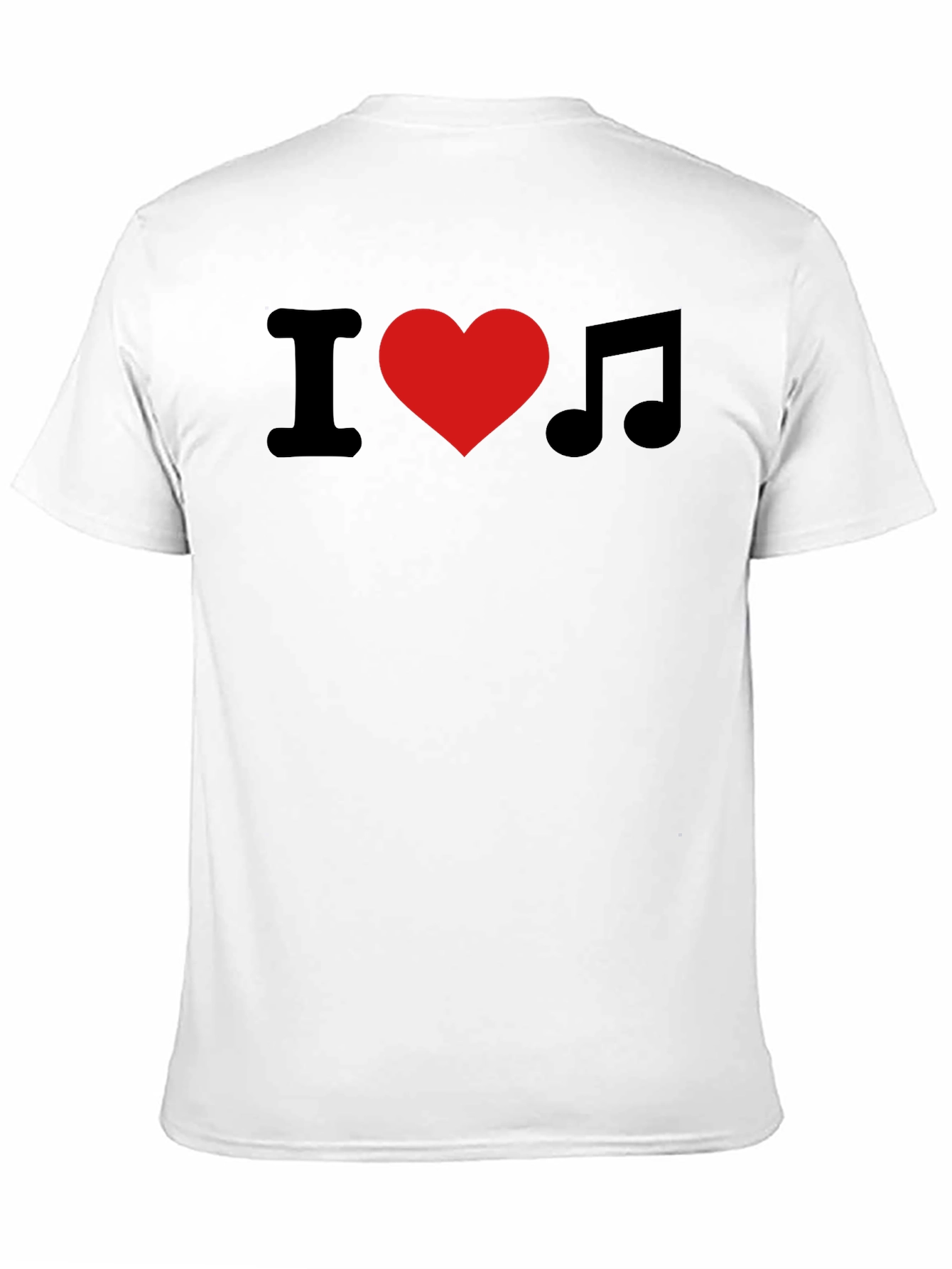 I Heart Music T-Shirt - Black Classic Fit