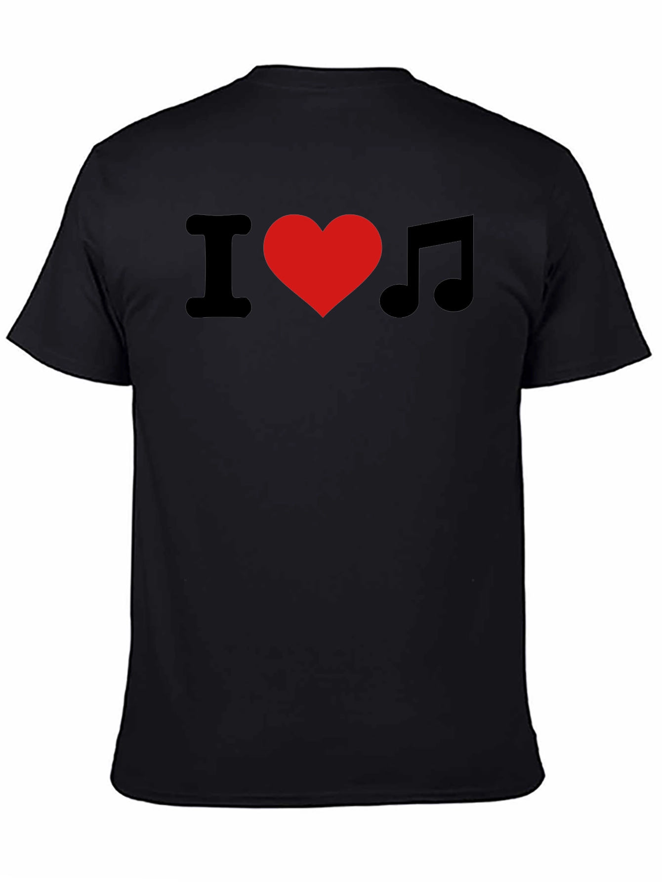 I Heart Music T-Shirt - Black Classic Fit