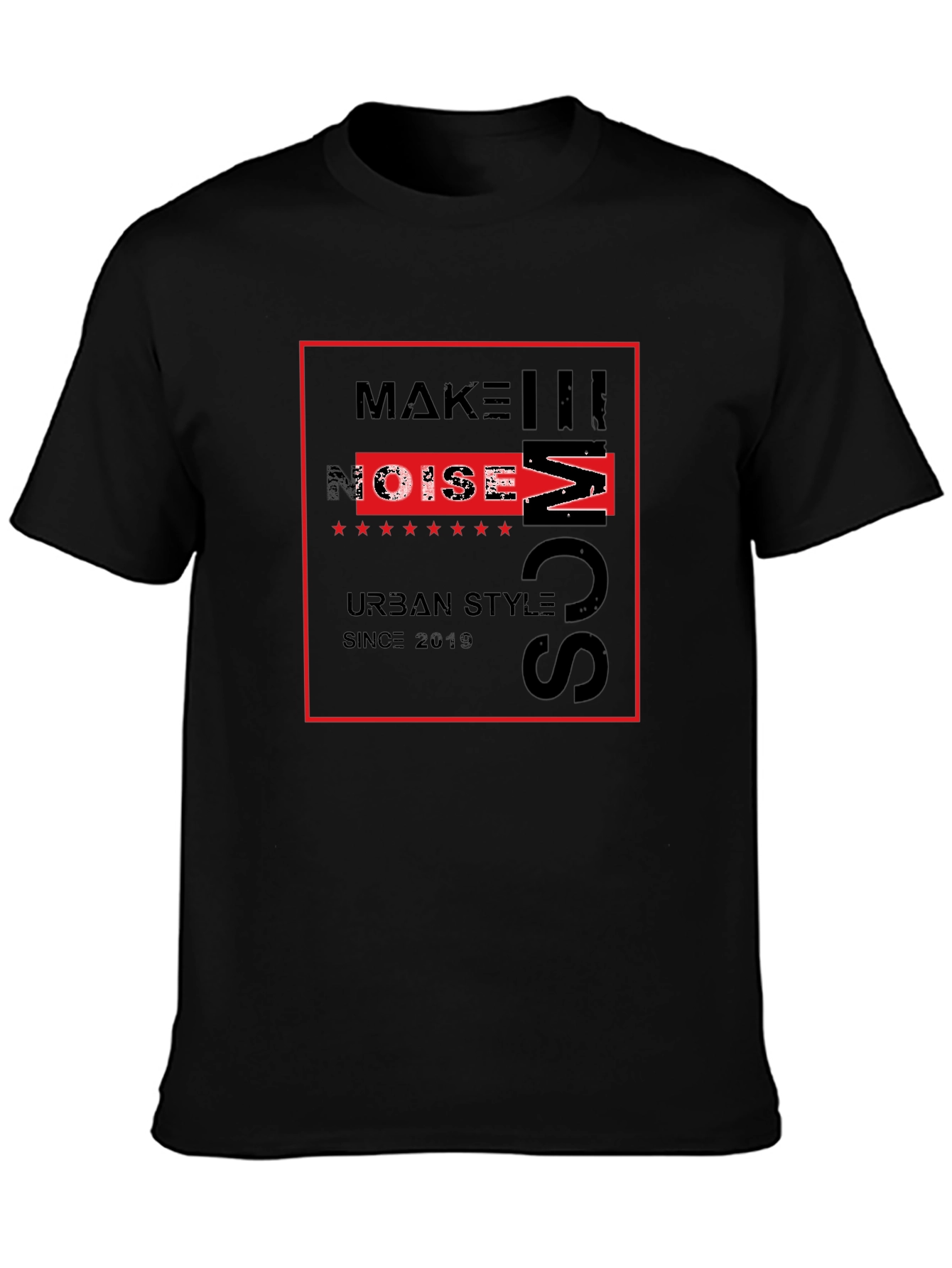Urban Style Graphic Tee - Make Some Noise