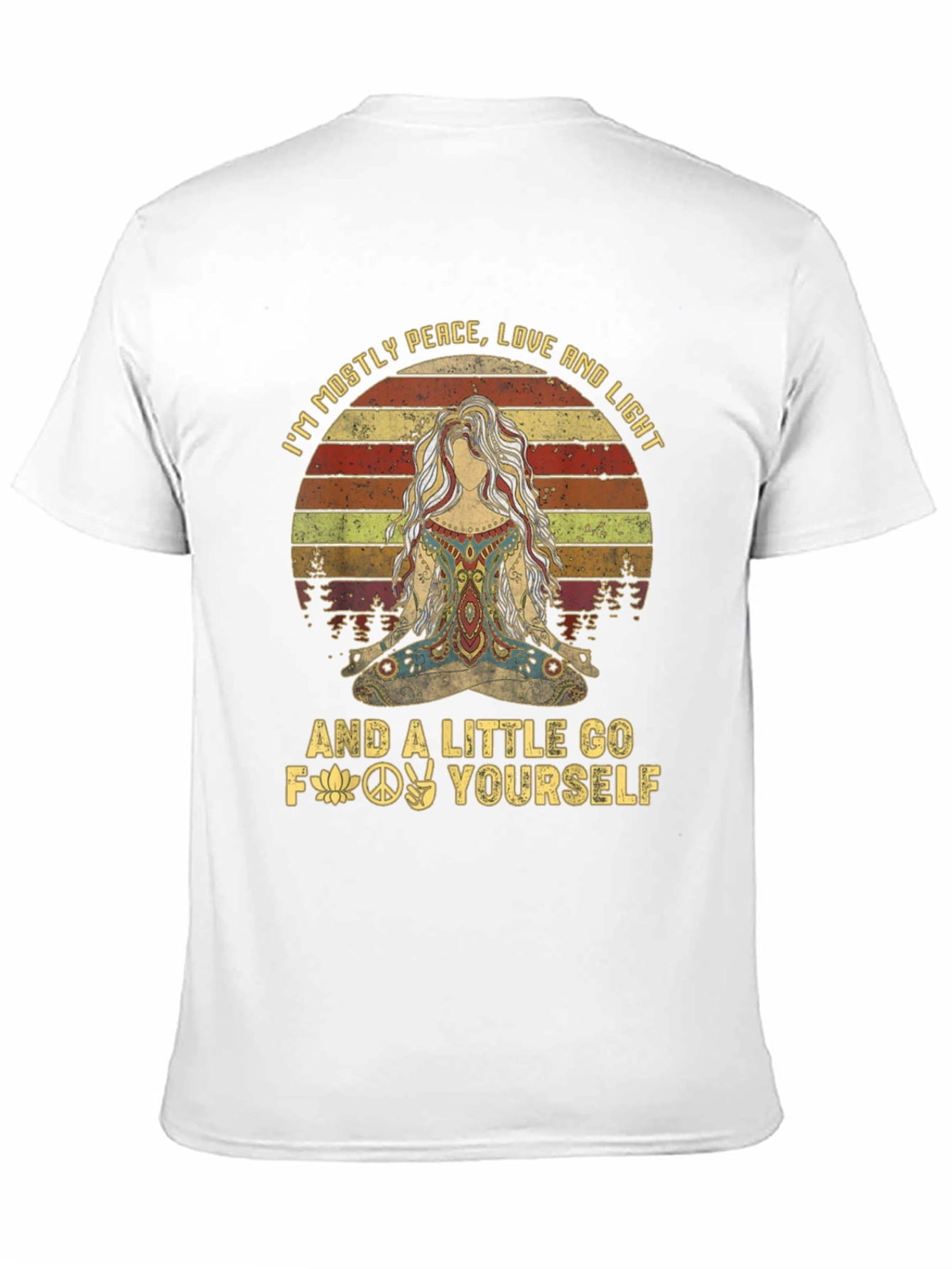 Peace Love Light T-Shirt - Funny Graphic Tee