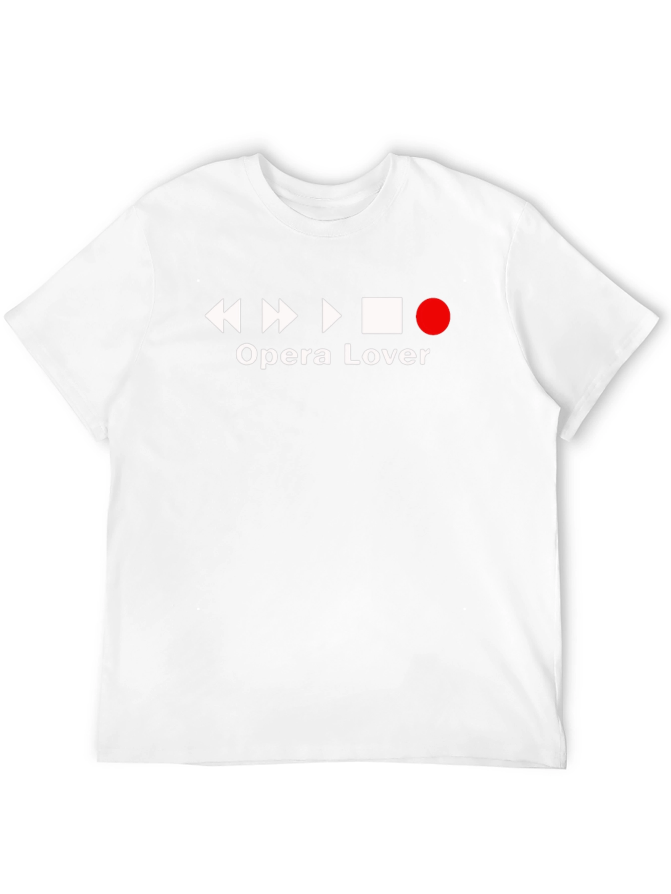 Opera Lover Graphic T-Shirt - Black Casual Tee