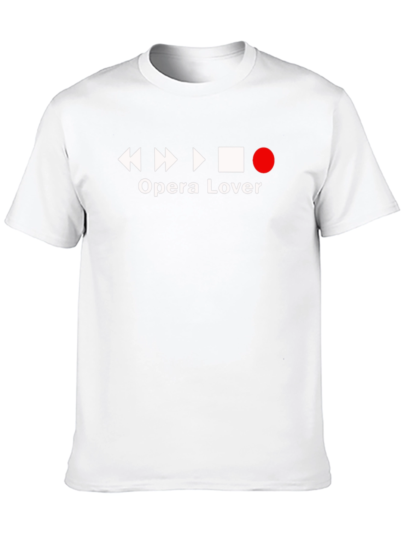 Opera Lover Graphic T-Shirt - Black Casual Tee