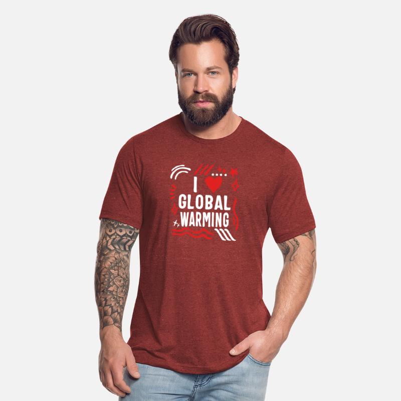 Earth Shirt, I Love Global Warming Funny Tee,