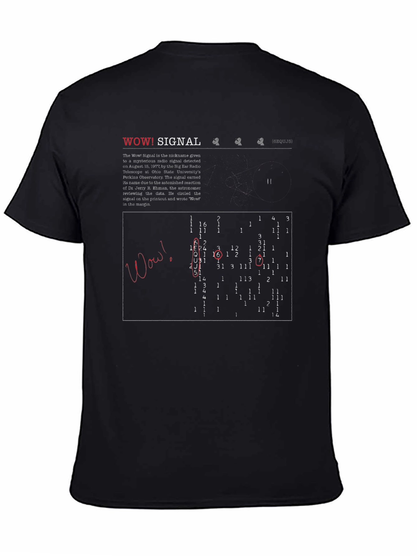Wow! Signal Tee - Mystery Radio Wave Design