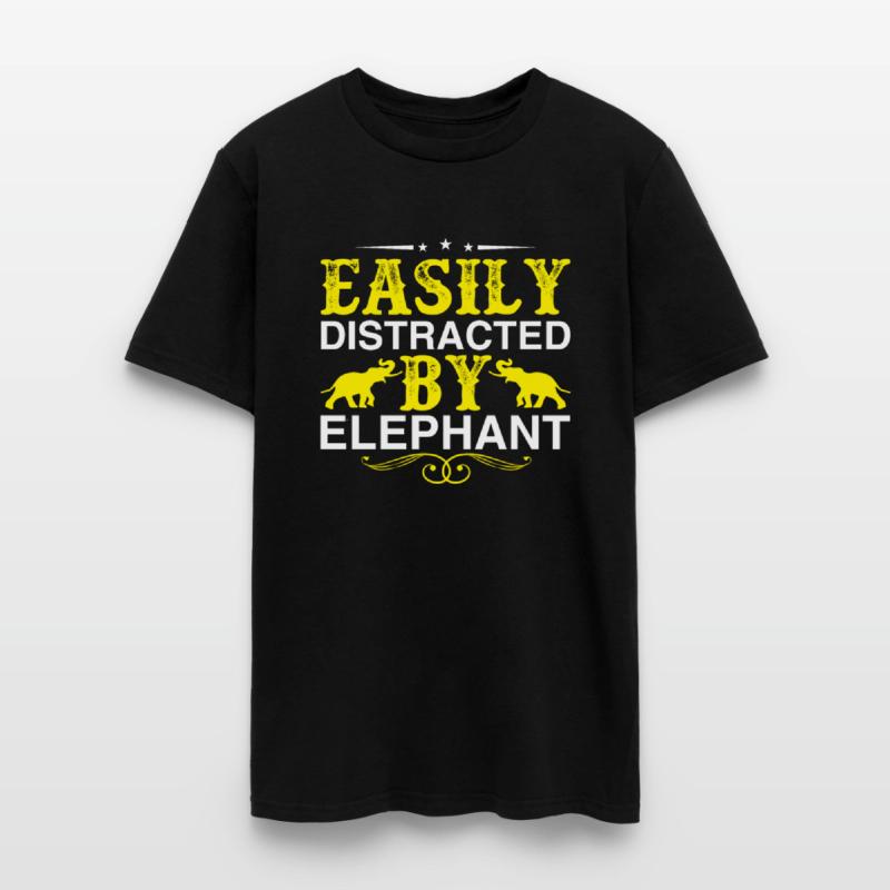 Easily Distracted By Elephant Lover Funny