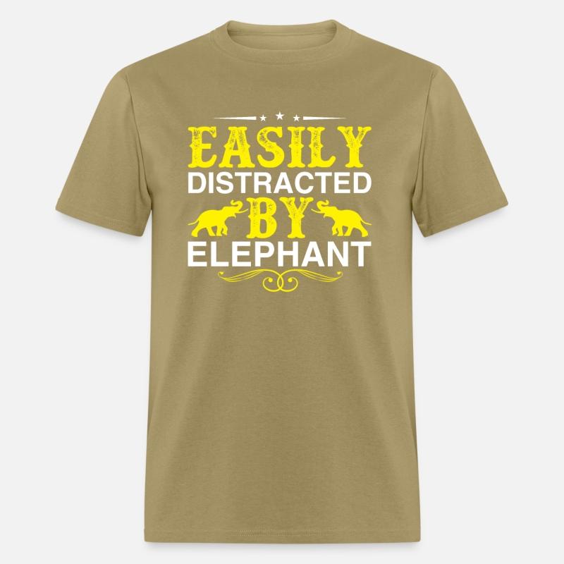 Easily Distracted By Elephant Lover Funny