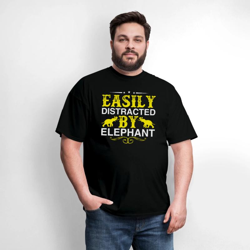 Easily Distracted By Elephant Lover Funny