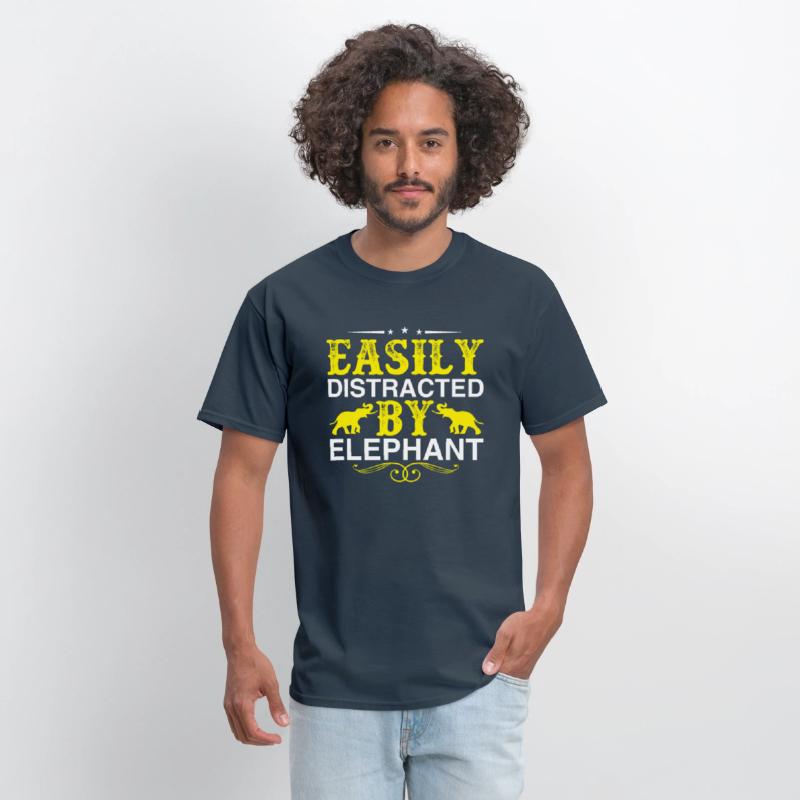 Easily Distracted By Elephant Lover Funny