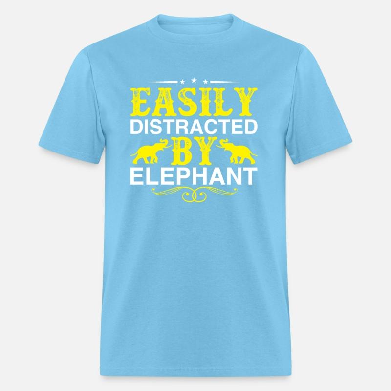 Easily Distracted By Elephant Lover Funny