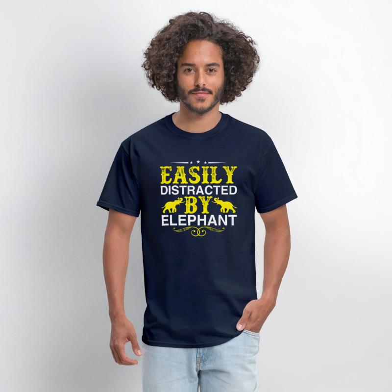 Easily Distracted By Elephant Lover Funny