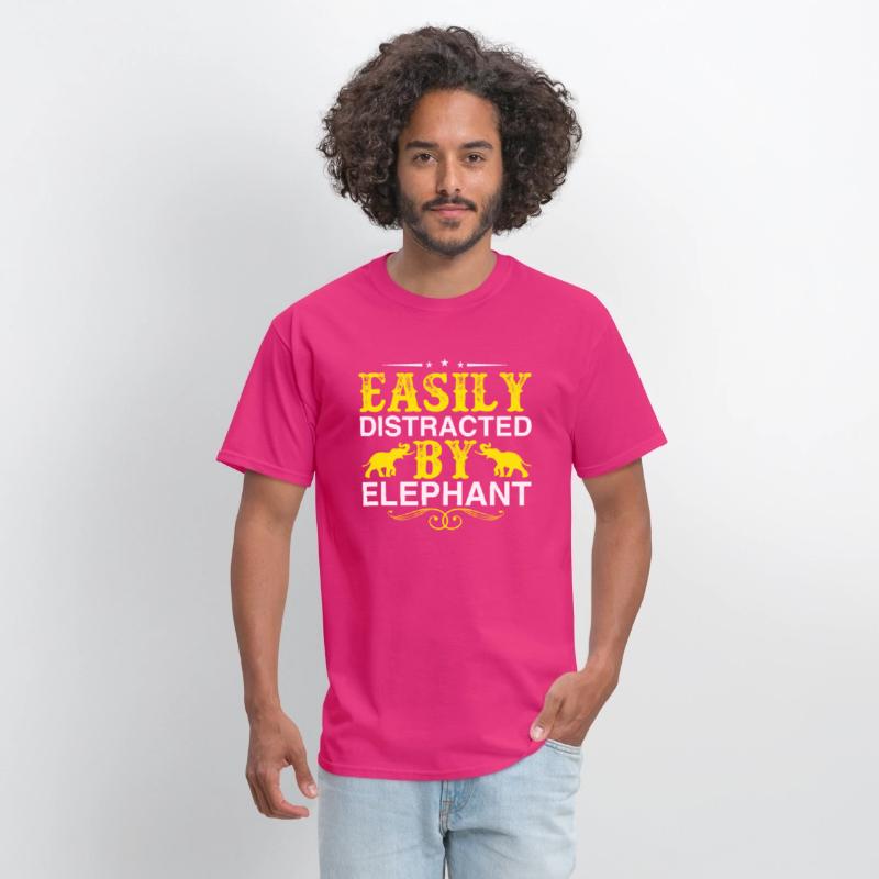 Easily Distracted By Elephant Lover Funny