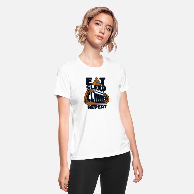 Eat Sleep Climb Repeat Sport Free Alpine Climber