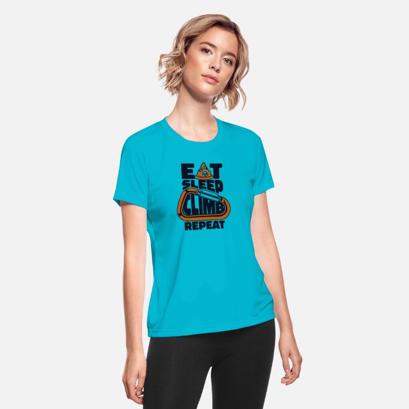 Eat Sleep Climb Repeat Sport Free Alpine Climber