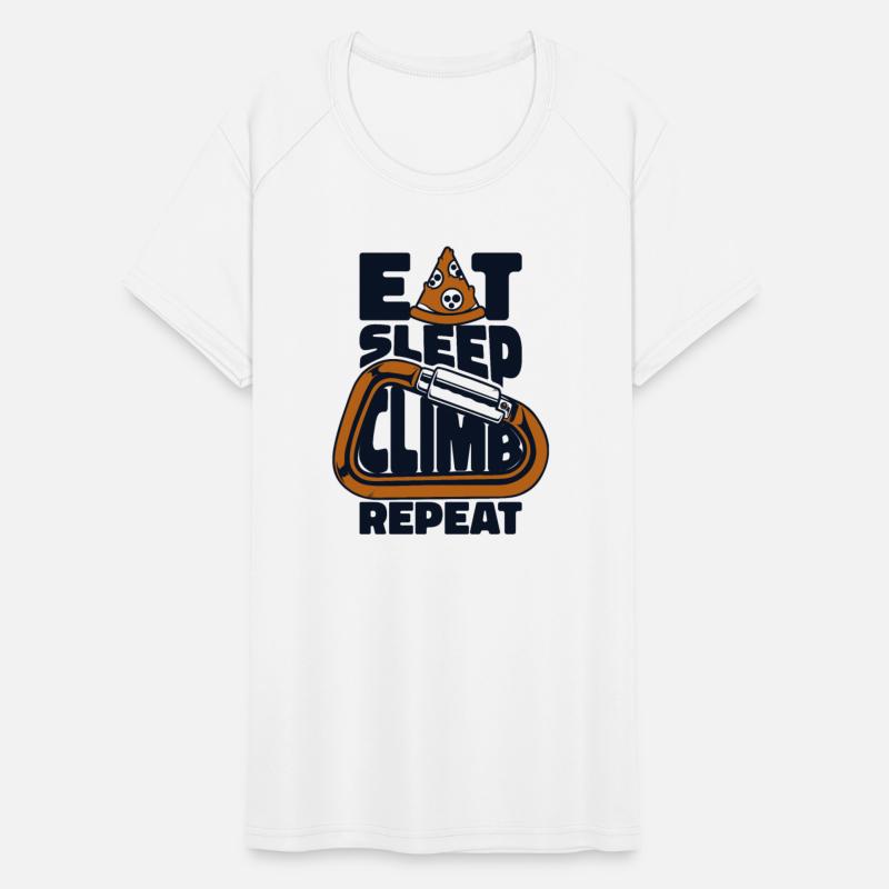 Eat Sleep Climb Repeat Sport Free Alpine Climber
