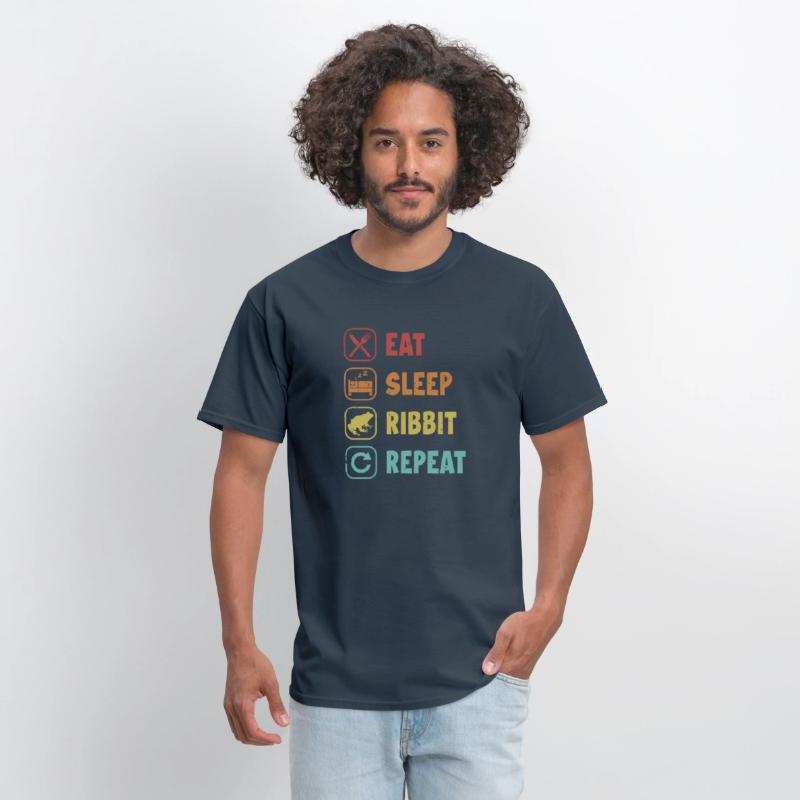Eat Sleep Ribbit Repeat Bullfrog Tadpoles Froggy