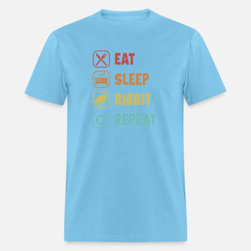 Eat Sleep Ribbit Repeat Bullfrog Tadpoles Froggy