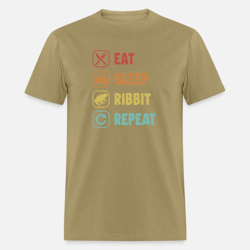 Eat Sleep Ribbit Repeat Bullfrog Tadpoles Froggy