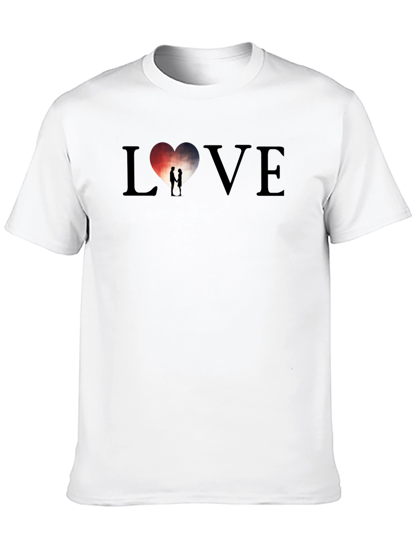 LOVE Heart Graphic Tee - Stylish Mens T-Shirt