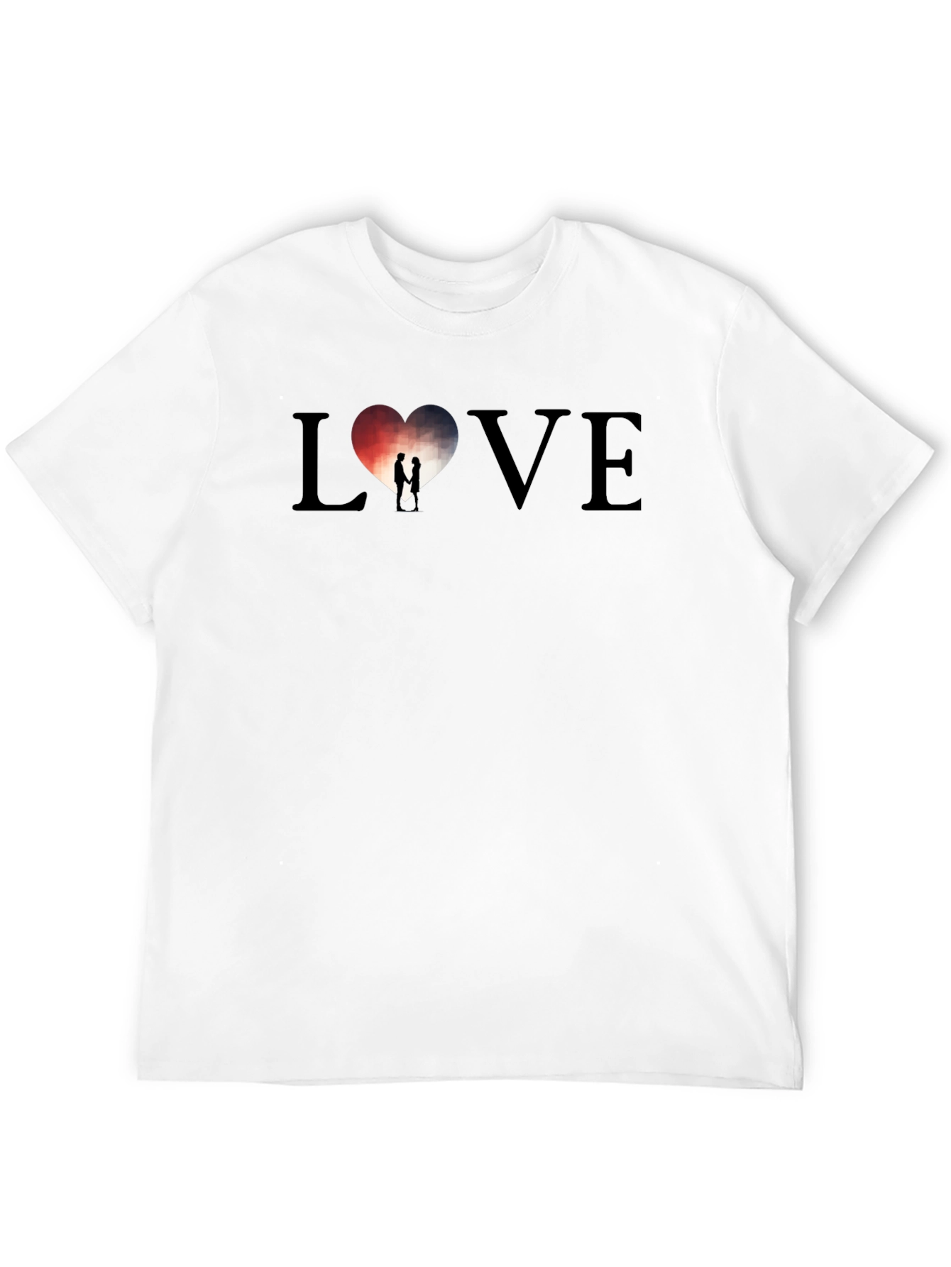 LOVE Heart Graphic Tee - Stylish Mens T-Shirt
