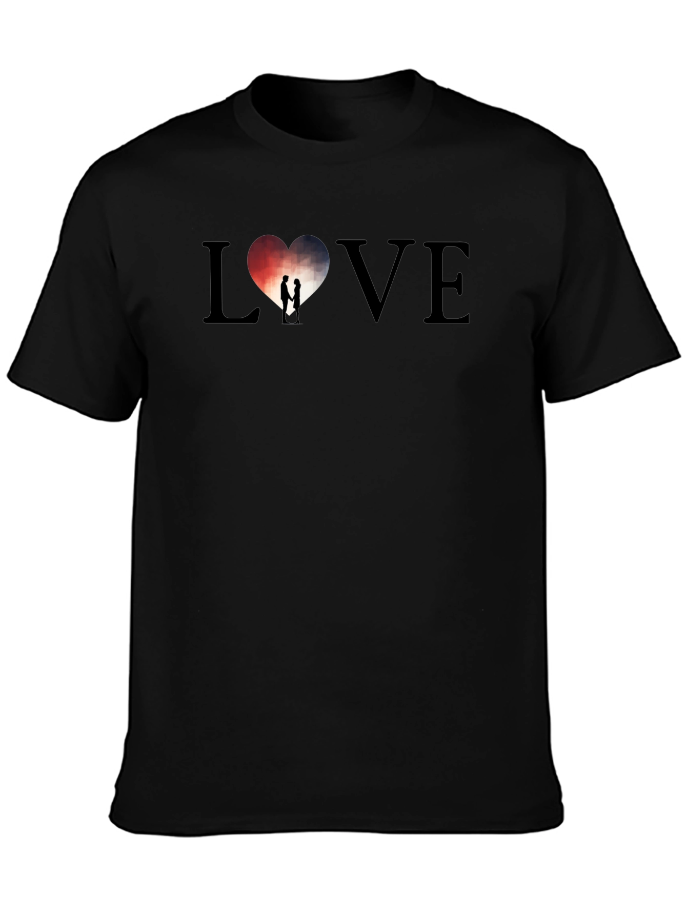LOVE Heart Graphic Tee - Stylish Mens T-Shirt