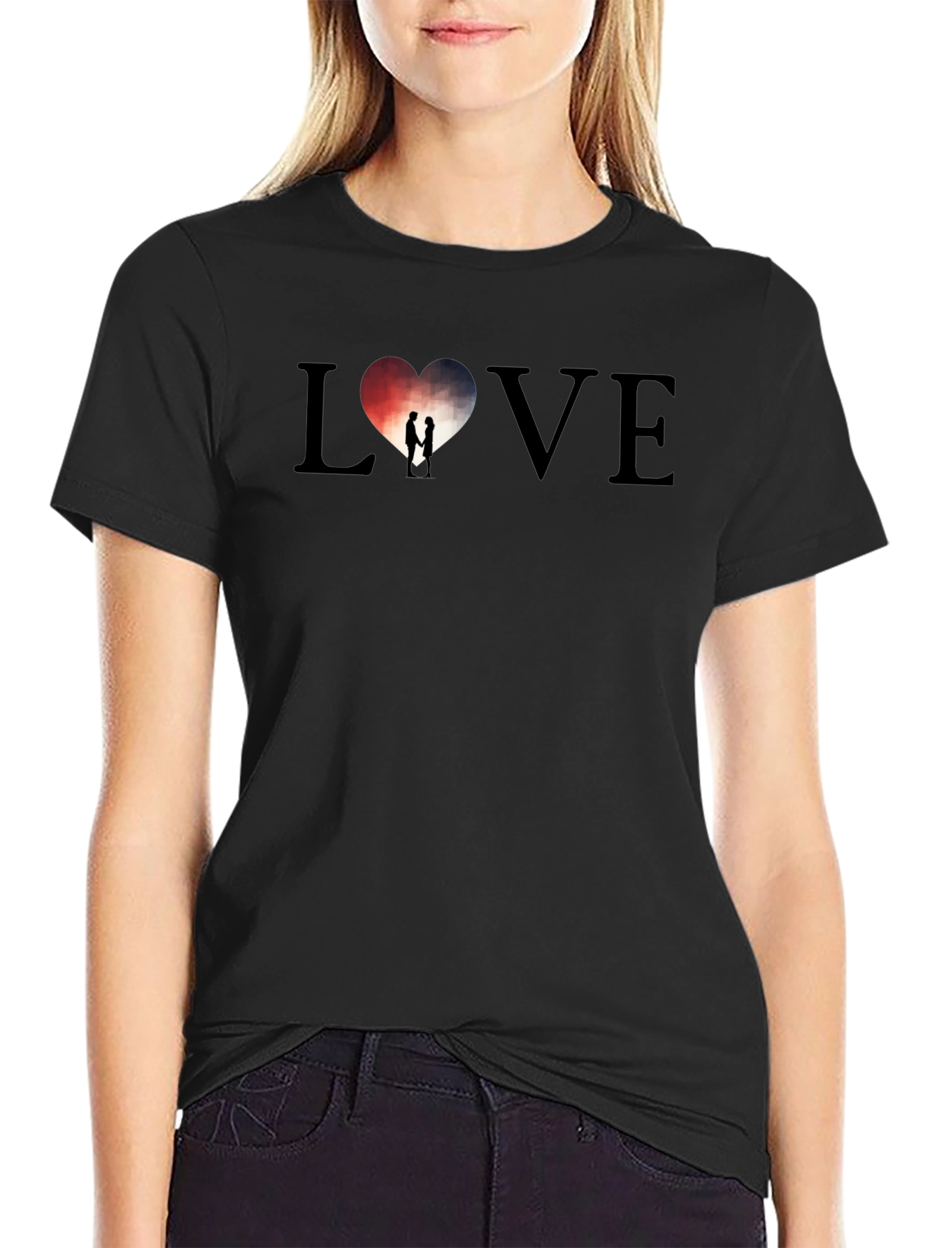 LOVE Heart Graphic Tee - Stylish Mens T-Shirt