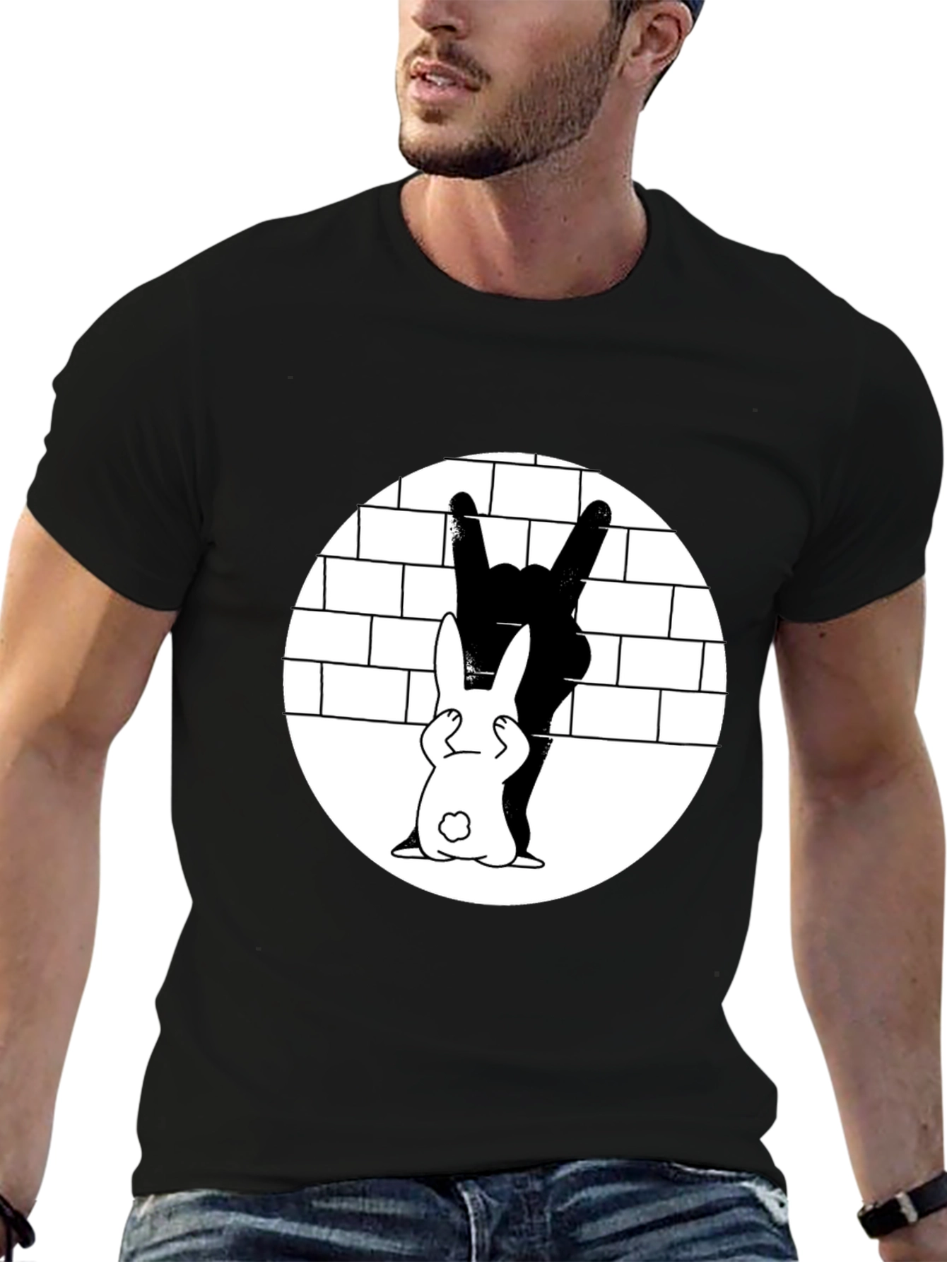 Rabbit Rocker T-Shirt - Fun Graphic Tee
