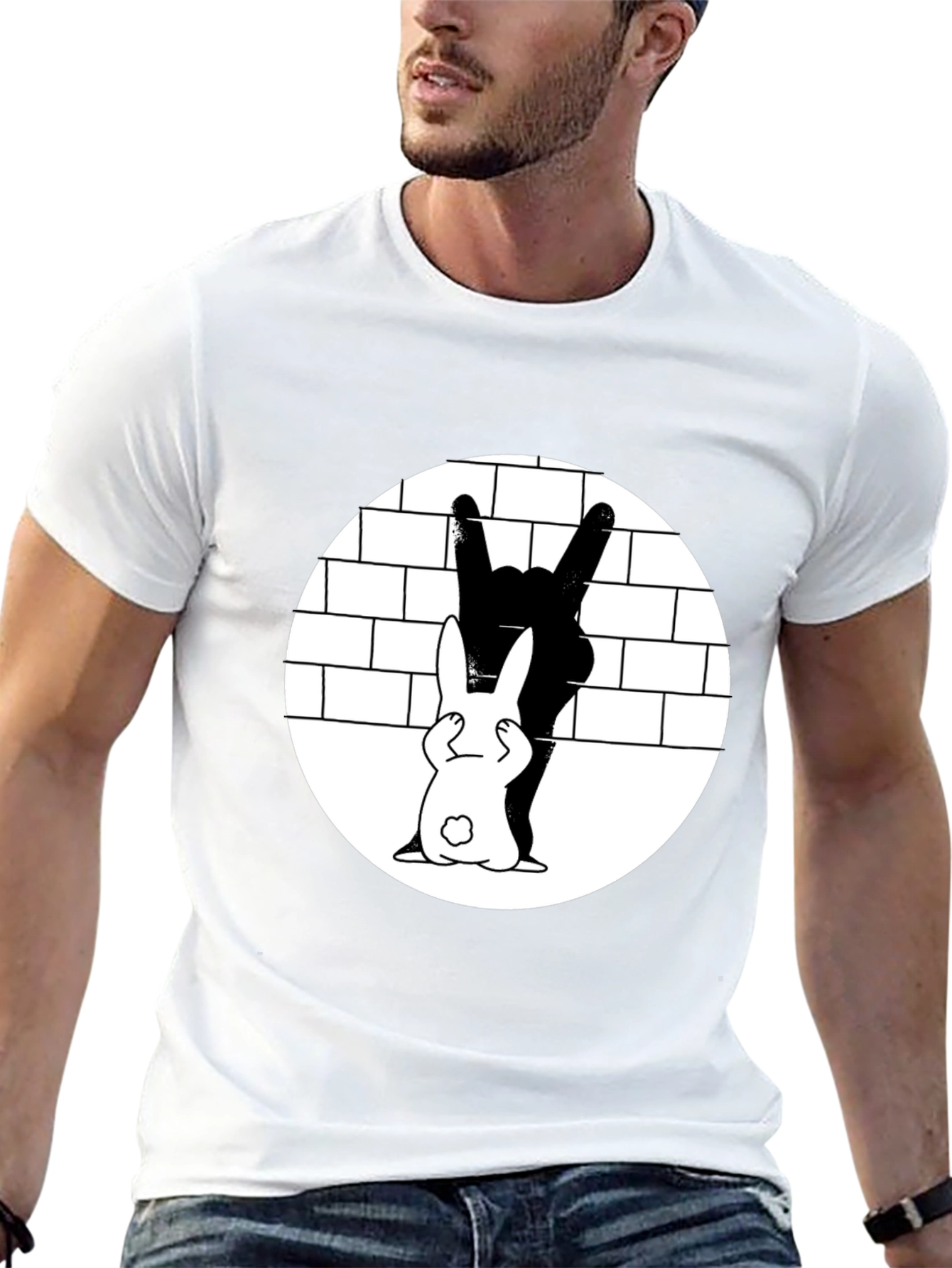 Rabbit Rocker T-Shirt - Fun Graphic Tee