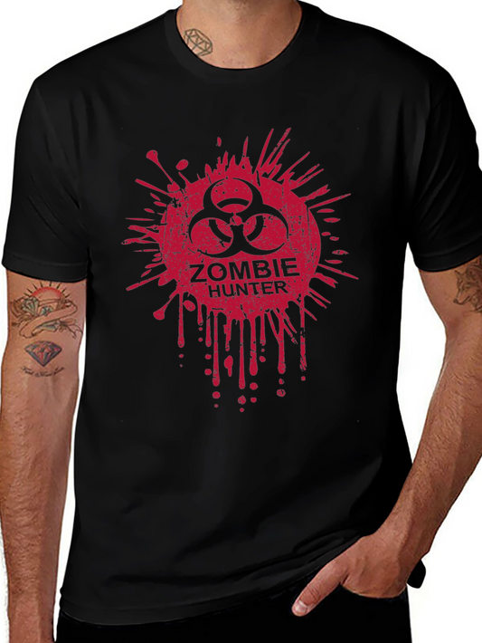 Zombie Hunter Graphic T-Shirt - Biohazard Design