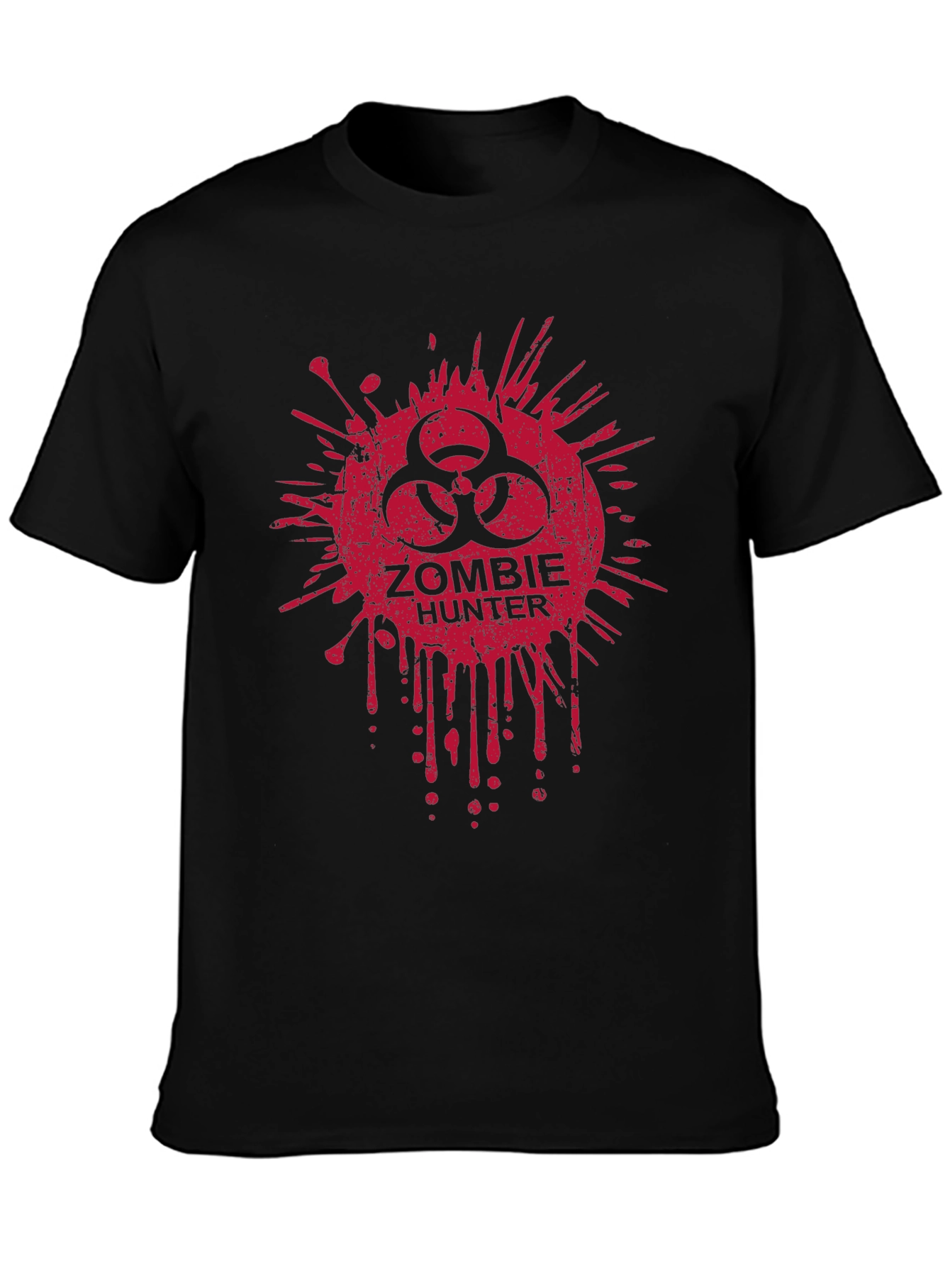 Zombie Hunter Graphic T-Shirt - Biohazard Design