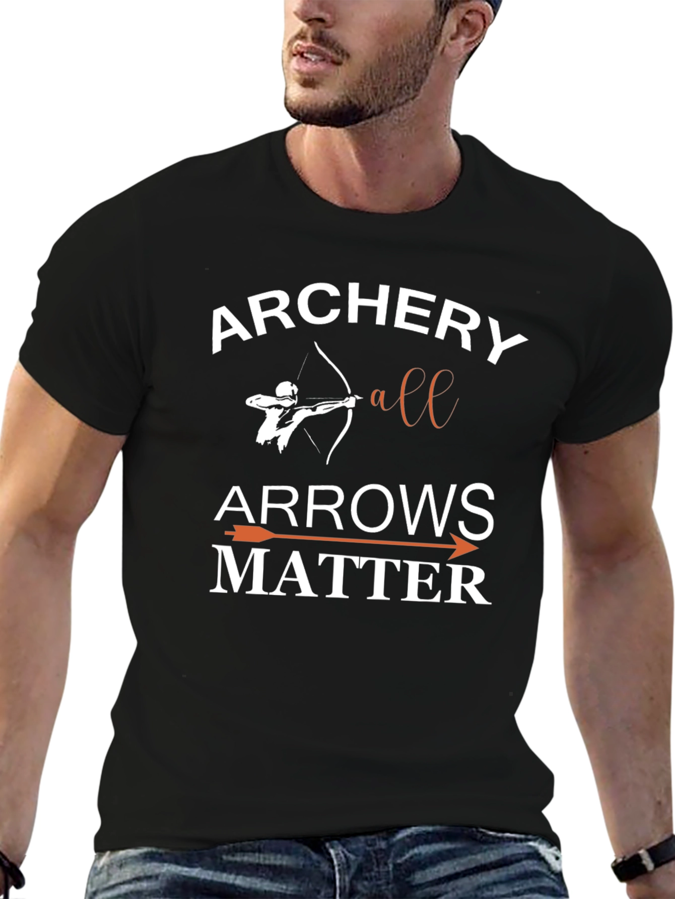 Archery All Arrows Matter Black T-Shirt
