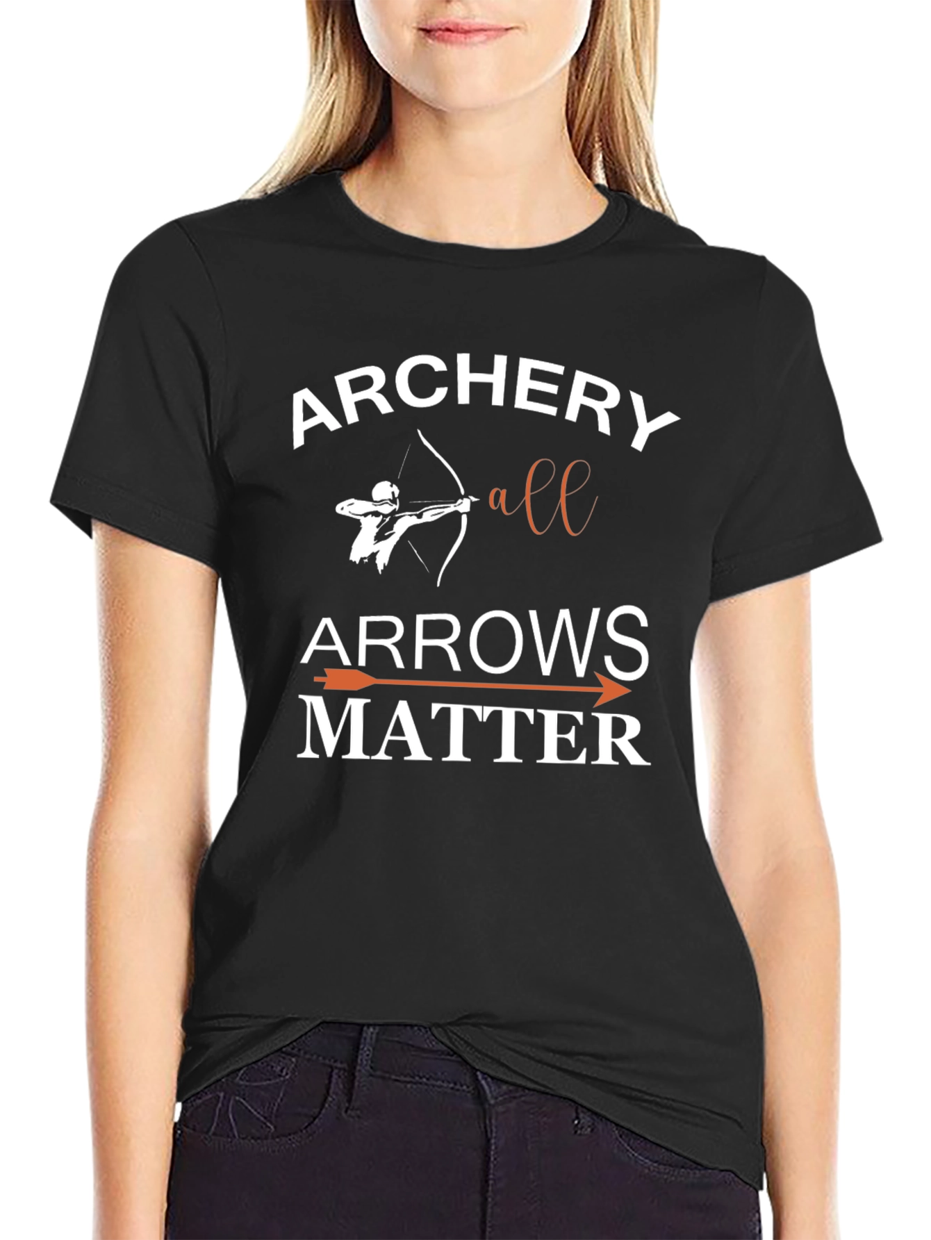 Archery All Arrows Matter Black T-Shirt