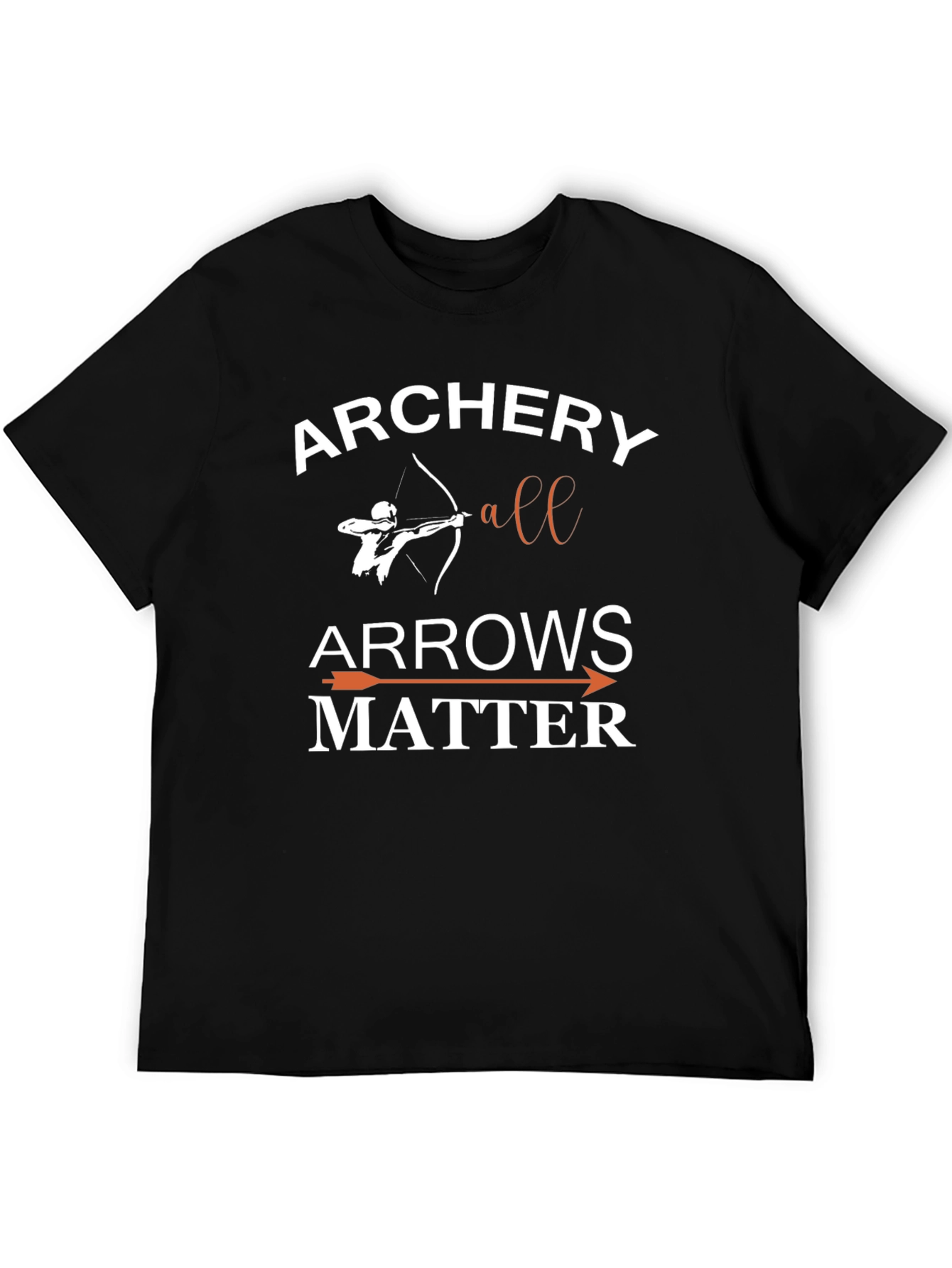 Archery All Arrows Matter Black T-Shirt
