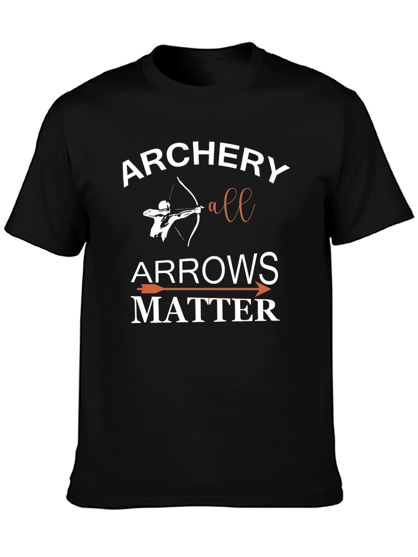 Archery All Arrows Matter Black T-Shirt