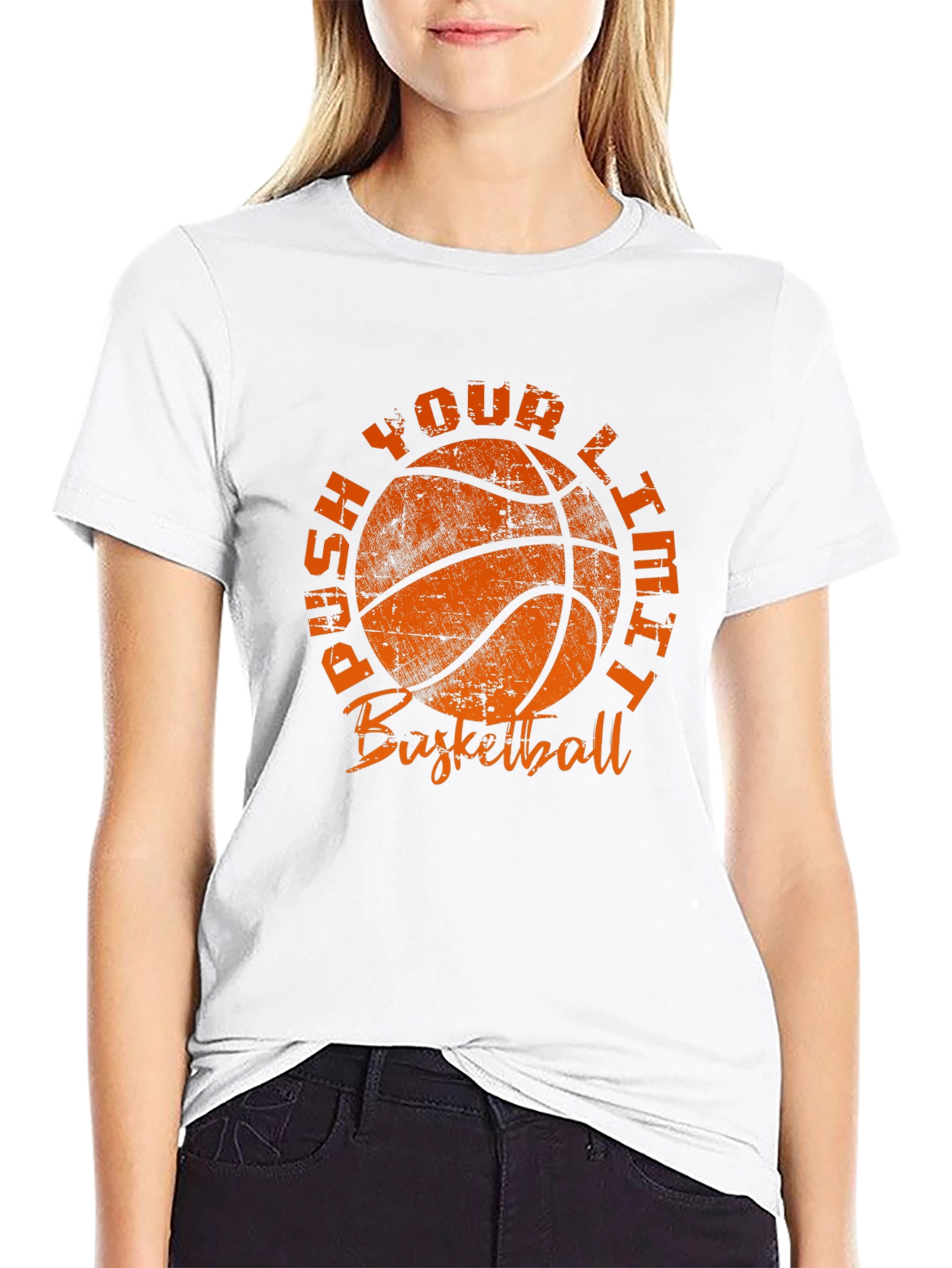Push Your Limit Basketball Graphic T-Shirt