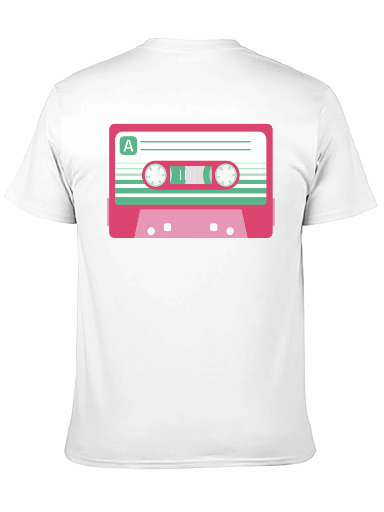 Retro Cassette Tape Graphic T-Shirt - Black