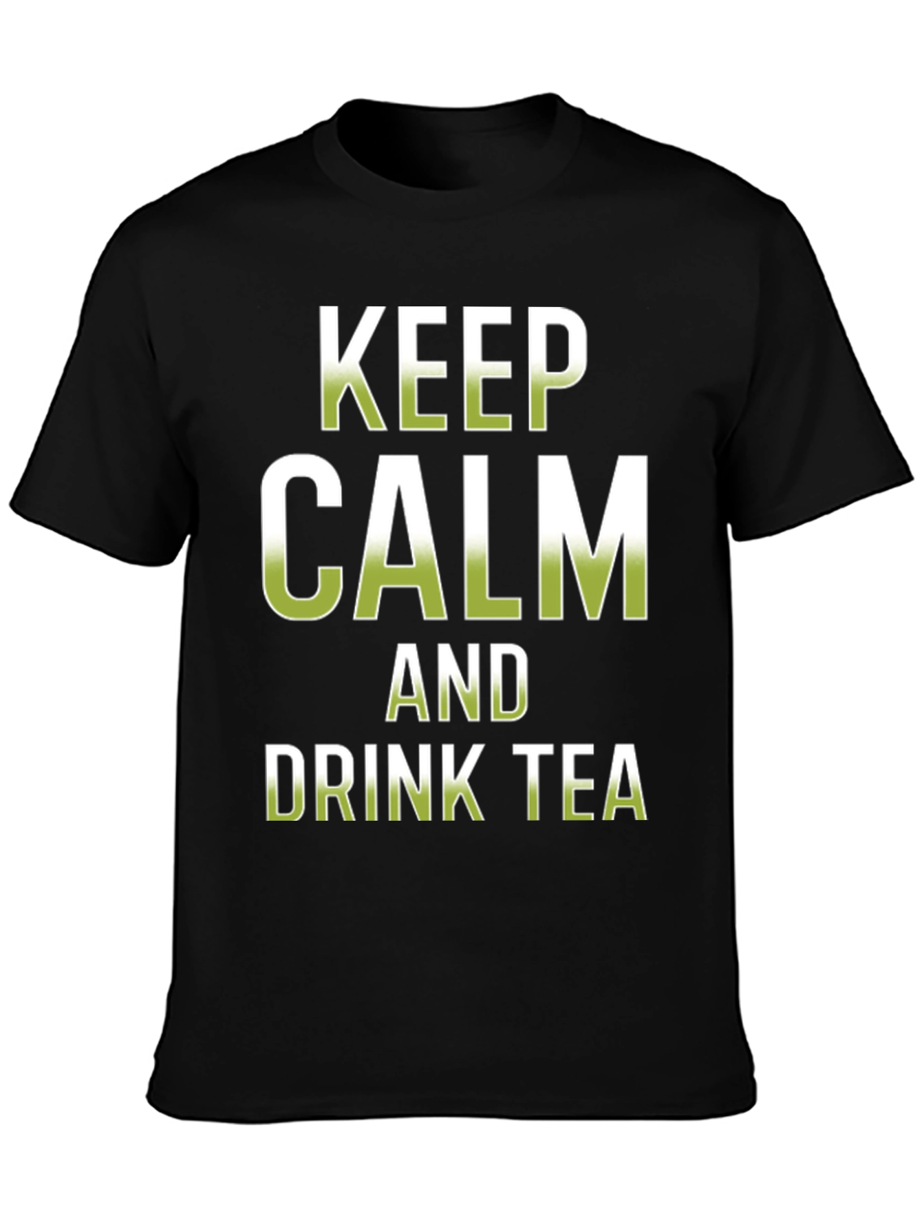 Keep Calm and Drink Tea Black T-Shirt