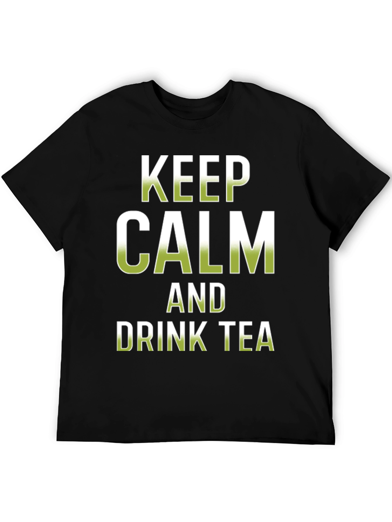 Keep Calm and Drink Tea Black T-Shirt