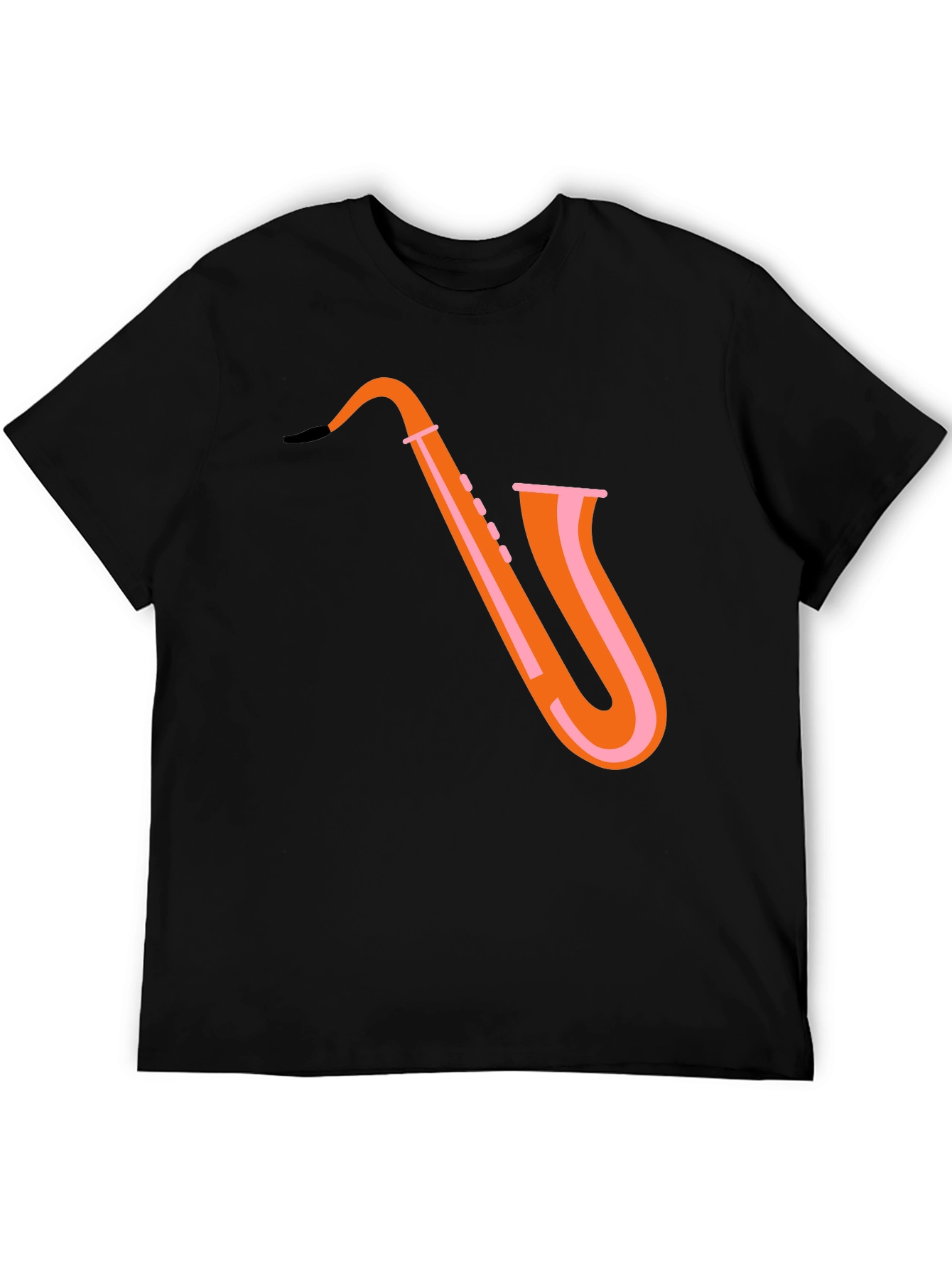 Saxophone Graphic Tee - Trendy Music Shirt