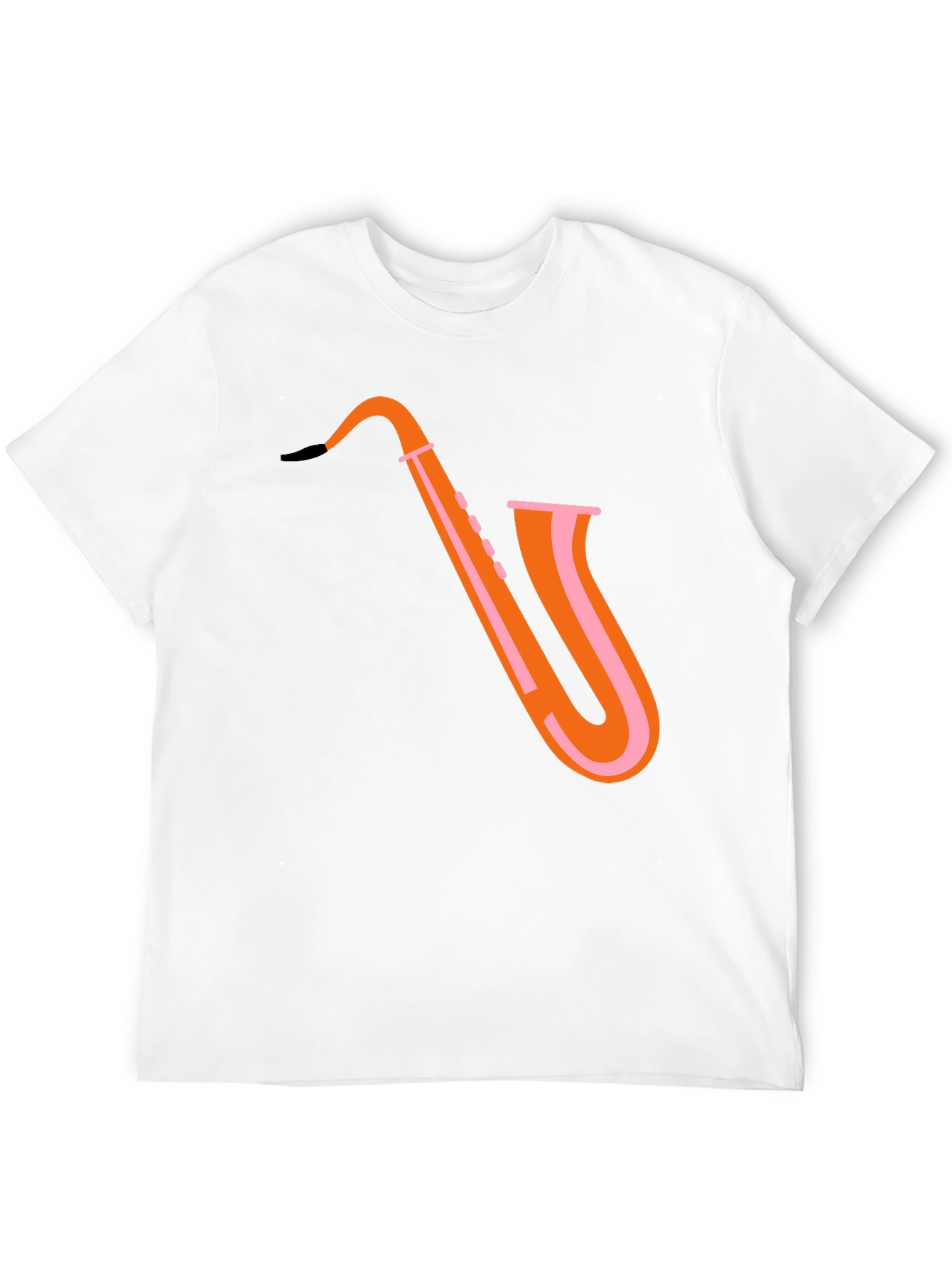 Saxophone Graphic Tee - Trendy Music Shirt